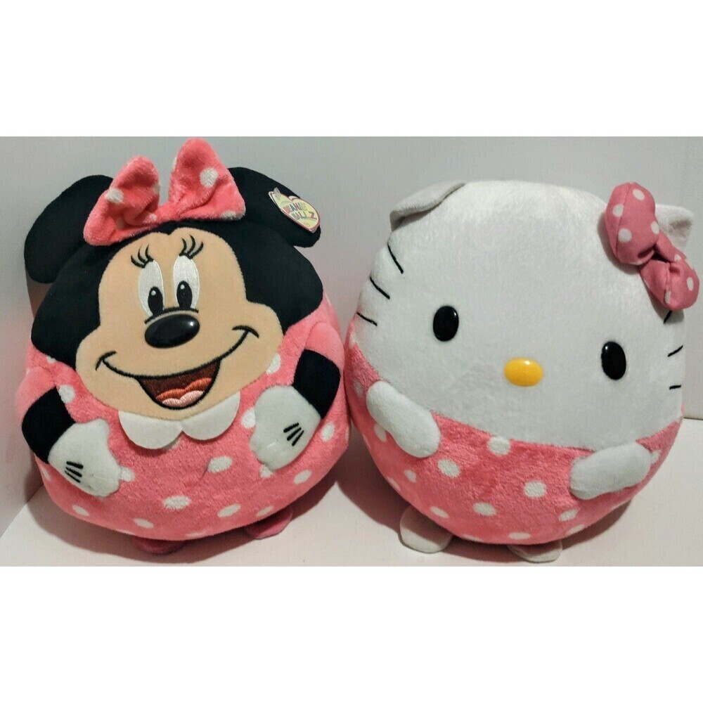 Ty Beanie Ballz Hello Kitty and Minnie Mouse Lot of 2! 8 inch Ty Beanie …